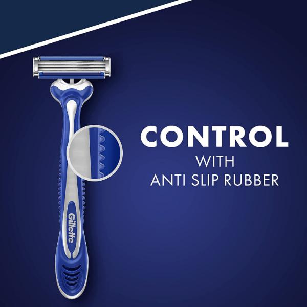 Gillette Sensor3 Comfort Disposable Razors for Men, 12 Count, Water-Activated Comfortgel Technology
